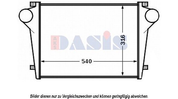 AKS DASIS Kompressoriõhu radiaator 407009N